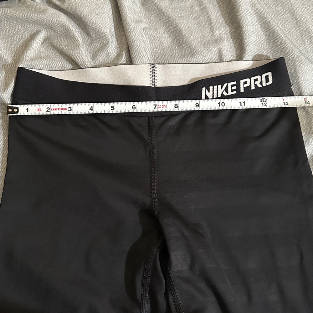 Nike Pro Black and Gray Leggings
